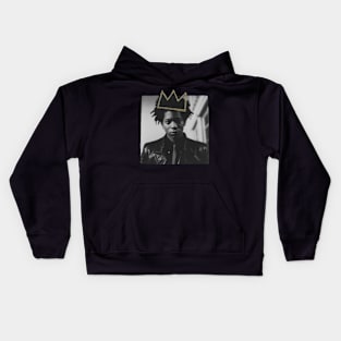 Basquiat Crown Retro Polaroid Kids Hoodie